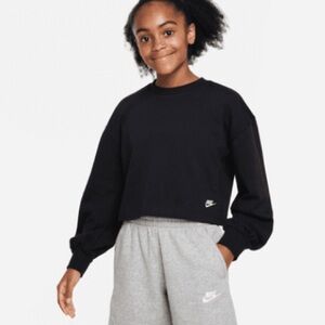 Nike Girls Black Crop Sweater XL